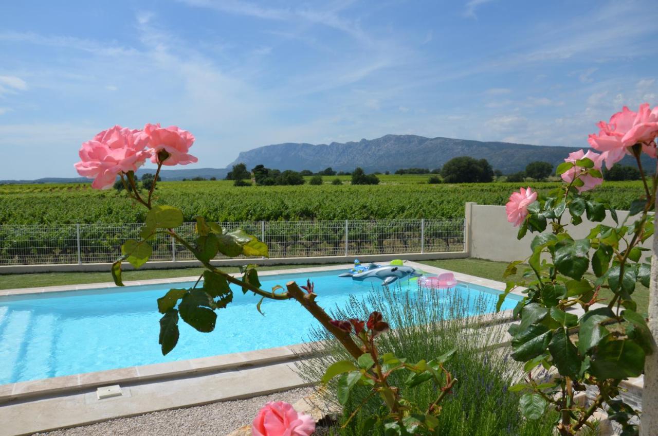 Appartamento Vue Sainte Victoire, Proche Aix-En-Provence Pourrieres Esterno foto
